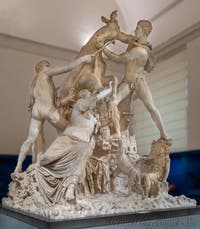 Der Farnese-Stier und die Qualen der Dirke, Farnese-Sammlung, Archäologisches Museum von Neapel in Italien