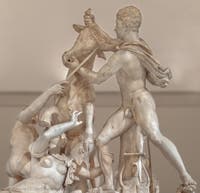 Der Farnese-Stier und die Qualen der Dirke, Farnese-Sammlung, Archäologisches Museum von Neapel in Italien