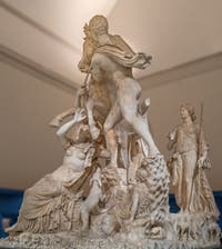 Der Farnese-Stier und die Qualen der Dirke, Farnese-Sammlung, Archäologisches Museum von Neapel in Italien