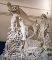Der Farnese-Stier und die Qualen der Dirke, Farnese-Sammlung, Archäologisches Museum von Neapel in Italien