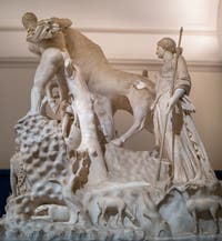 Der Farnese-Stier und die Qualen der Dirke, Farnese-Sammlung, Archäologisches Museum von Neapel in Italien