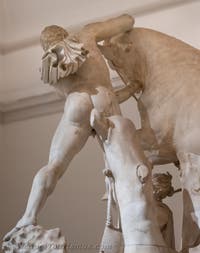 Der Farnese-Stier und die Qualen der Dirke, Farnese-Sammlung, Archäologisches Museum von Neapel in Italien