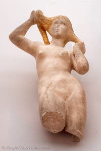 Venus Anadyomene, die sich die Haare trocknet, Haus des Oppius Gratus und der Quartilla, Pompeji, Archäologisches Museum von Neapel, Italien