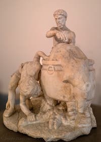 Die Zubereitung des Wildschweins, Pompeji, Farnese-Sammlung, Archäologisches Museum von Neapel, Italien