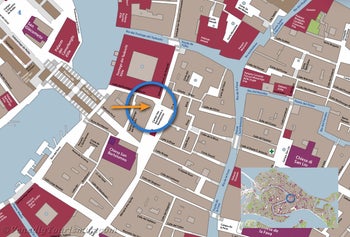 Lageplan in Venedig der Zahnarztpraxis Filipppo Stefani