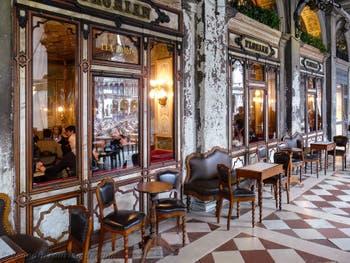Das Café Florian am St-Markus-Platz in Venedig.