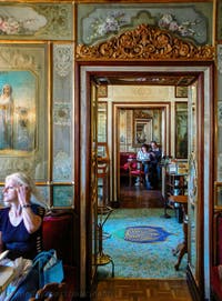 Das Café Florian am St-Markus-Platz in Venedig.