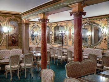 Das Café Quadri auf dem Platz St Markus in Venedig.