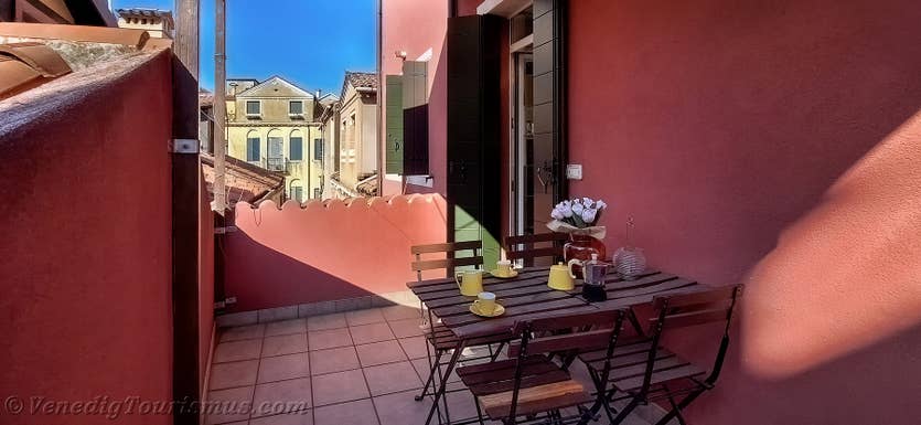 Vermietung Fenice Terrasse in Venedig