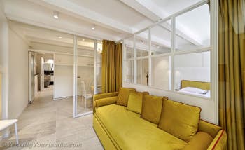 Der Salon der Wohnung San Marziale in Venedig, Italien