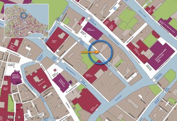 Lageplan der Wohnung San Marziale in Venedig, Italien